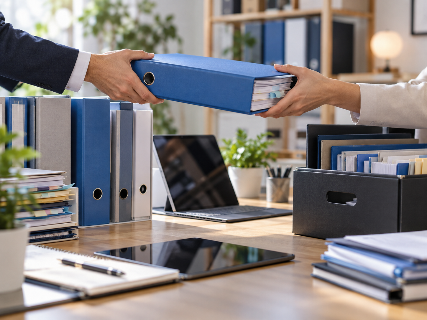 Organiser le transfert des documents et des accès